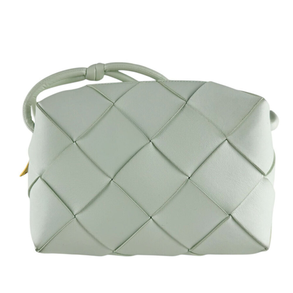 Bottega Veneta Cassette Leather Shoulder Bag Pale Green